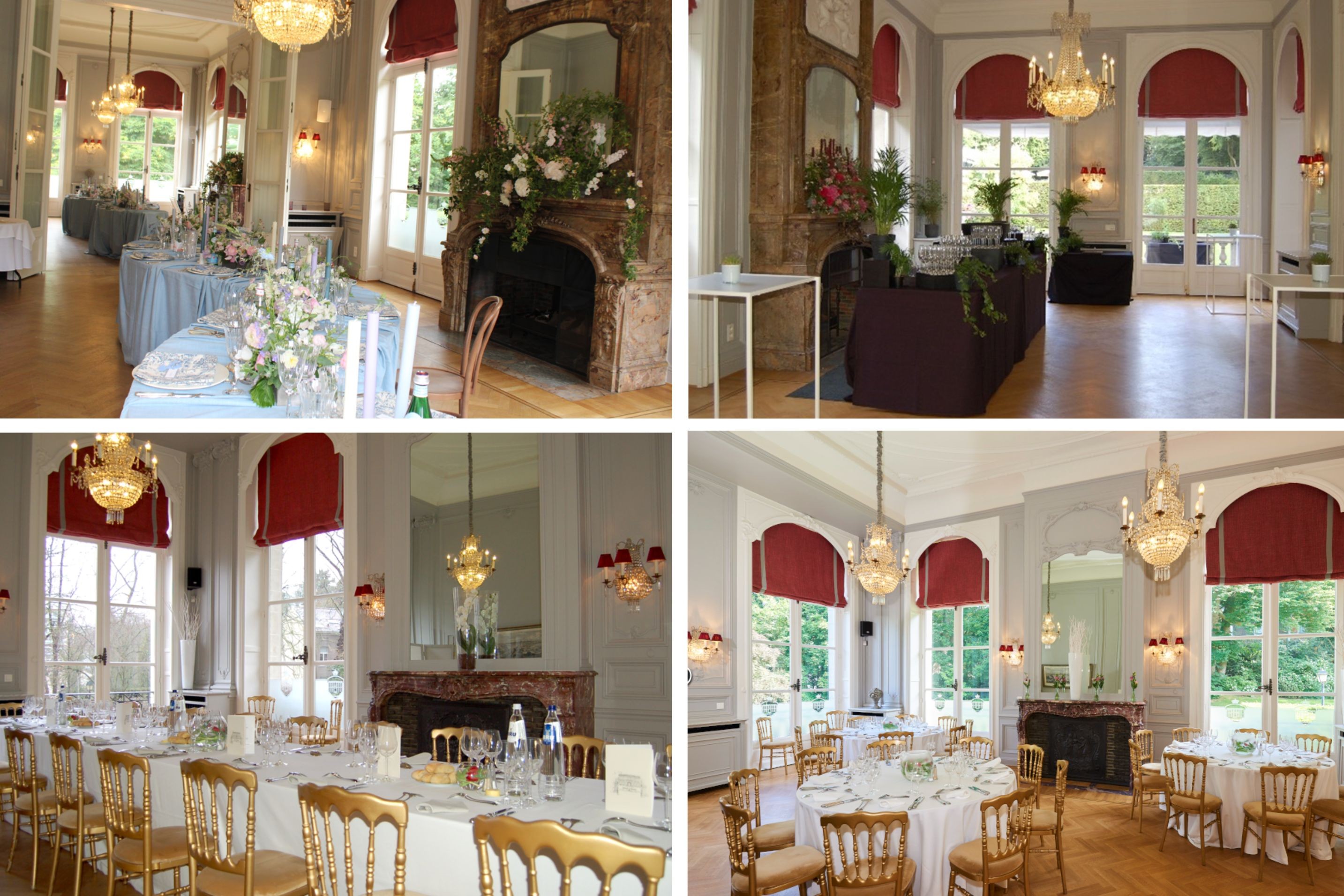 Salons en enfilade et attenants au Grand Hall